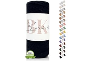 BOCHIKNOT Braided Macrame Cord 4mm x 109yds - Braided Rope for Macrame Wall Hanging Plant Hanger - 4mm Braided Macrame Cord -