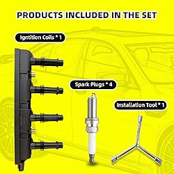 MOAUTO Ignition Coils UF669 55577898 & 4 PCS