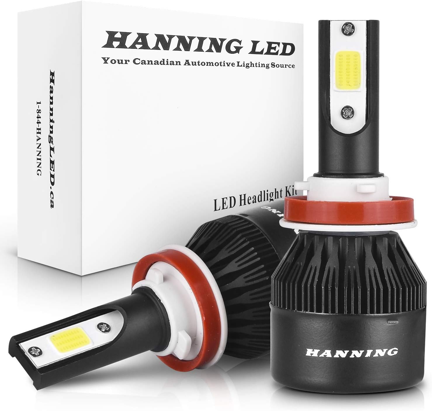 LED Headlight Kit H7 Premium Replacement Bulbs 5 Times as Bright as