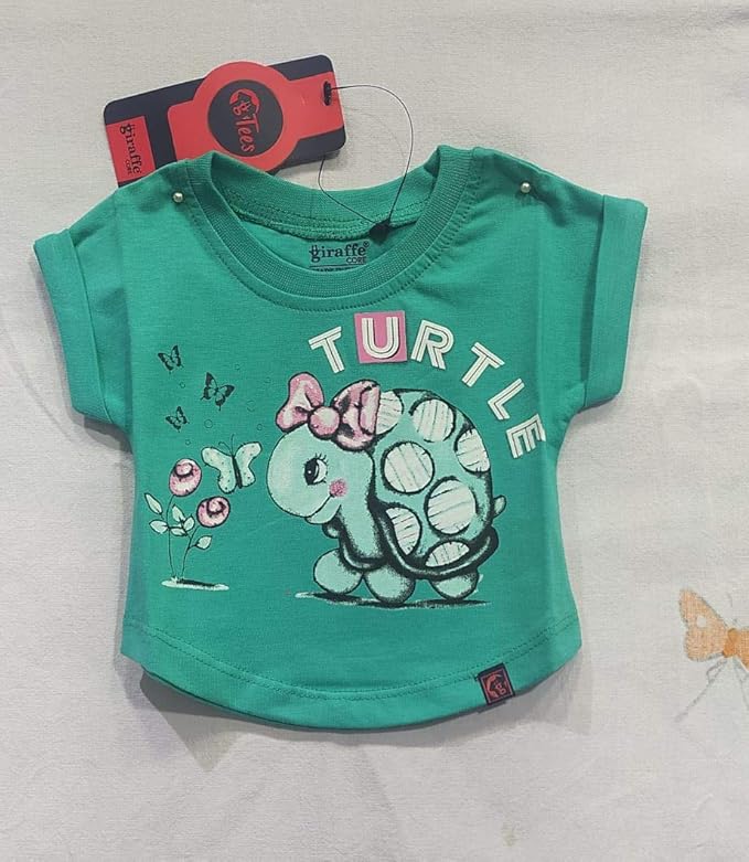 Buy Baby Girls Printed TShirt (Blue) at Amazon.in