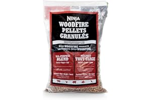 Ninja Woodfire Pellets, All Purpose Blend 5-lb Bag, 100% Real Wood, Only Compatible with Ninja Woodfire Grills & Ovens, All Purpose Blend, XSKOP5AP