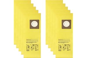 HOLEPU 10 Pcs AH10243 Vacuum Bags for Hoover Commercial CU2 Upright Cleaners HushTone, Replacement Part CH54013 CH54015 CH541