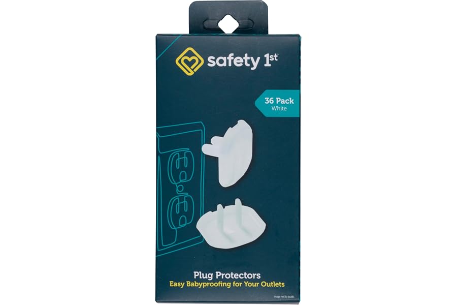 Safety 1st Electrical Outlet Baby Proof Covers, Secure Outlet Plugs, Baby Proofing, 36 Count