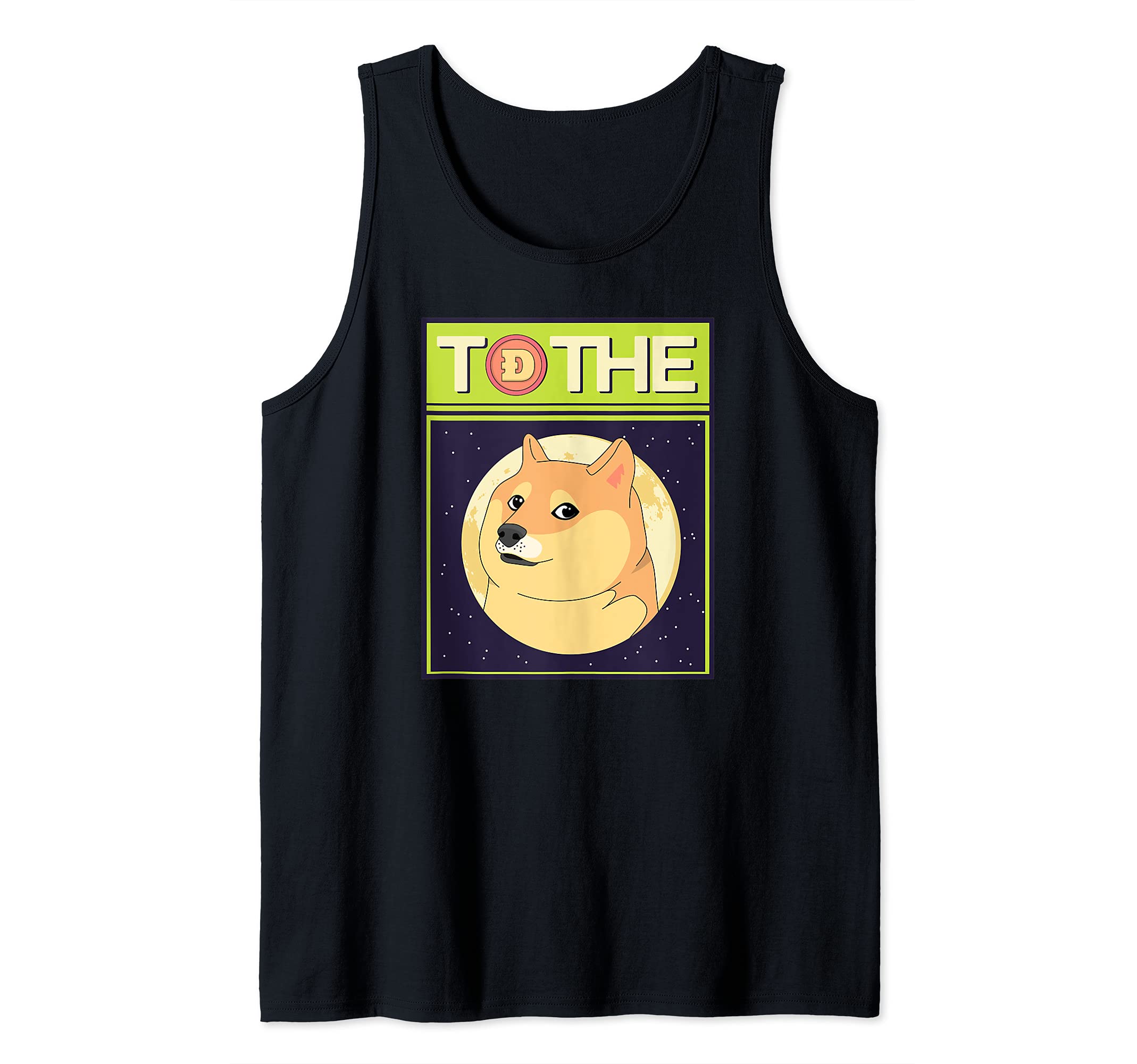 Doge Crypto To Moon Hodling Coin Digital Currency Blockchain Tank Top