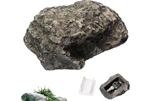 Hide A Key Outside, Fake Rock Key Hider Waterproof Dustproof Real Stone/Pine Nuts Shape Safe Stone Key Box for Spare Keys, Re