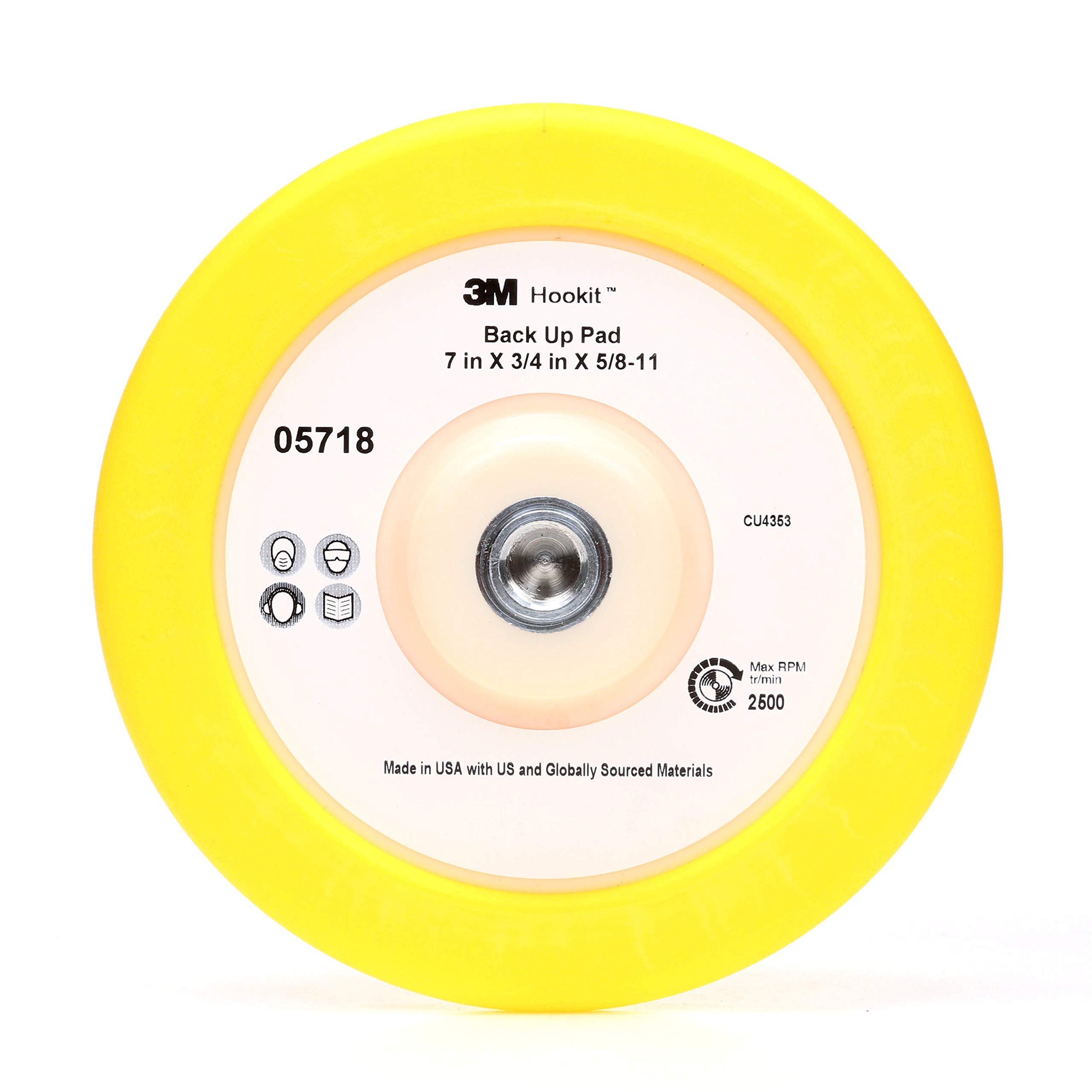 Photo 1 of Perfect-It unisex adult 3M 05718 Perfect It Back Up Pad 7 , Yellow, One Size US