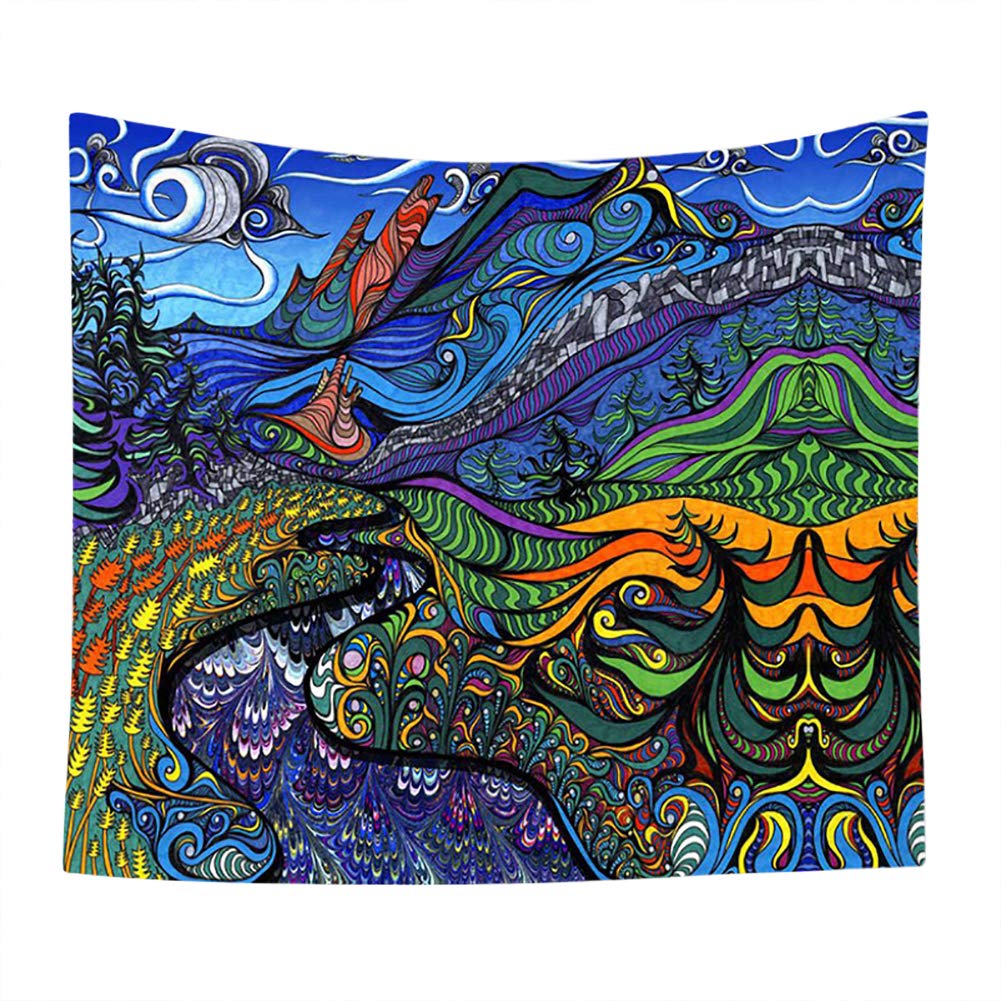 Hanging Wall Tapestry Tapestries Decor Wall Forest Electric Office Art