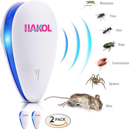 Hakol Conjunto De Repelente De Plagas Ultrasonico Premium ...
