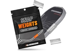 Neobadge Snap Weights for Pickleball Paddles, 5-Pack Lock-Clip Design No-Residue Reusable with Edge Guard Protection