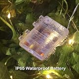 Lezonic Fairy Lights 120LED 13M 8 Modes Battery Operated IP65 Warm White 2 Pack view 4