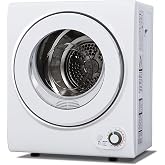Euhomy Portable Clothes Dryer for Laundry, 120V Electric Dryer | 1.5 Cu. Ft. Small Portable Dryers for Clothes, 850W Dryer Machine for Apartments, White