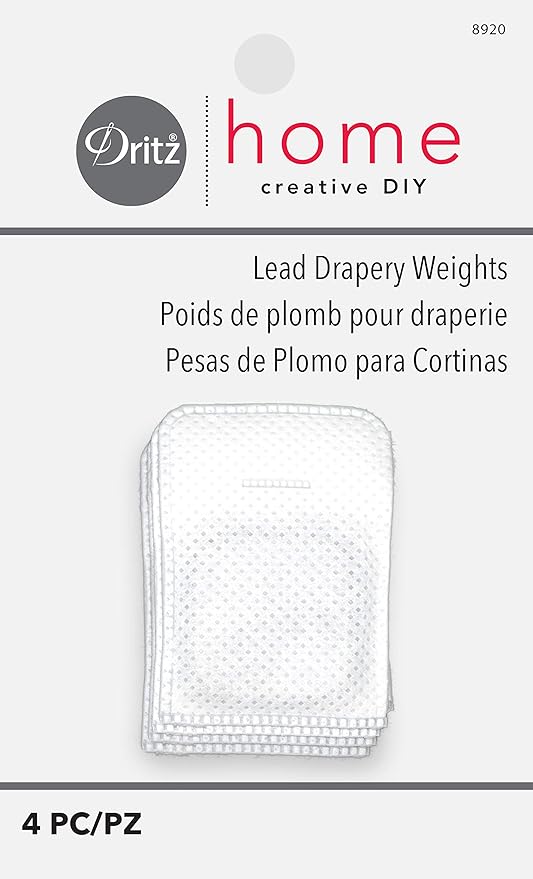 Amazon Com Dritz Home 44345 Covered Lead Drapery Weights 12 Piece