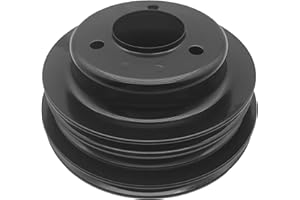 Black Crankshaft Pulley 3 Groove for Big Block Chevy 396 427 454 LWP Short Water Pump