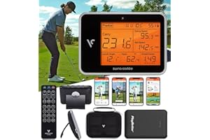 PLAYBETTER Swing Caddie SC300i Golf Launch Monitor Bundle - Measures Carry/Total Distance, Smash Factor, Apex, Ball Speed - Official Accessories Bundles - Choose from Protective Case, Charger, Gift