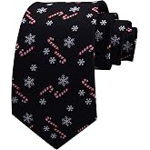 Branduce Christmas Tie for Men Holiday Season Party Festival Necktie