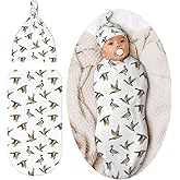 Mallard Duck Baby Stuff Newborn Baby Swaddle Blanket Wrap Blanket Soft with Beanie Hat Sets Gifts for Infant Boys Girls