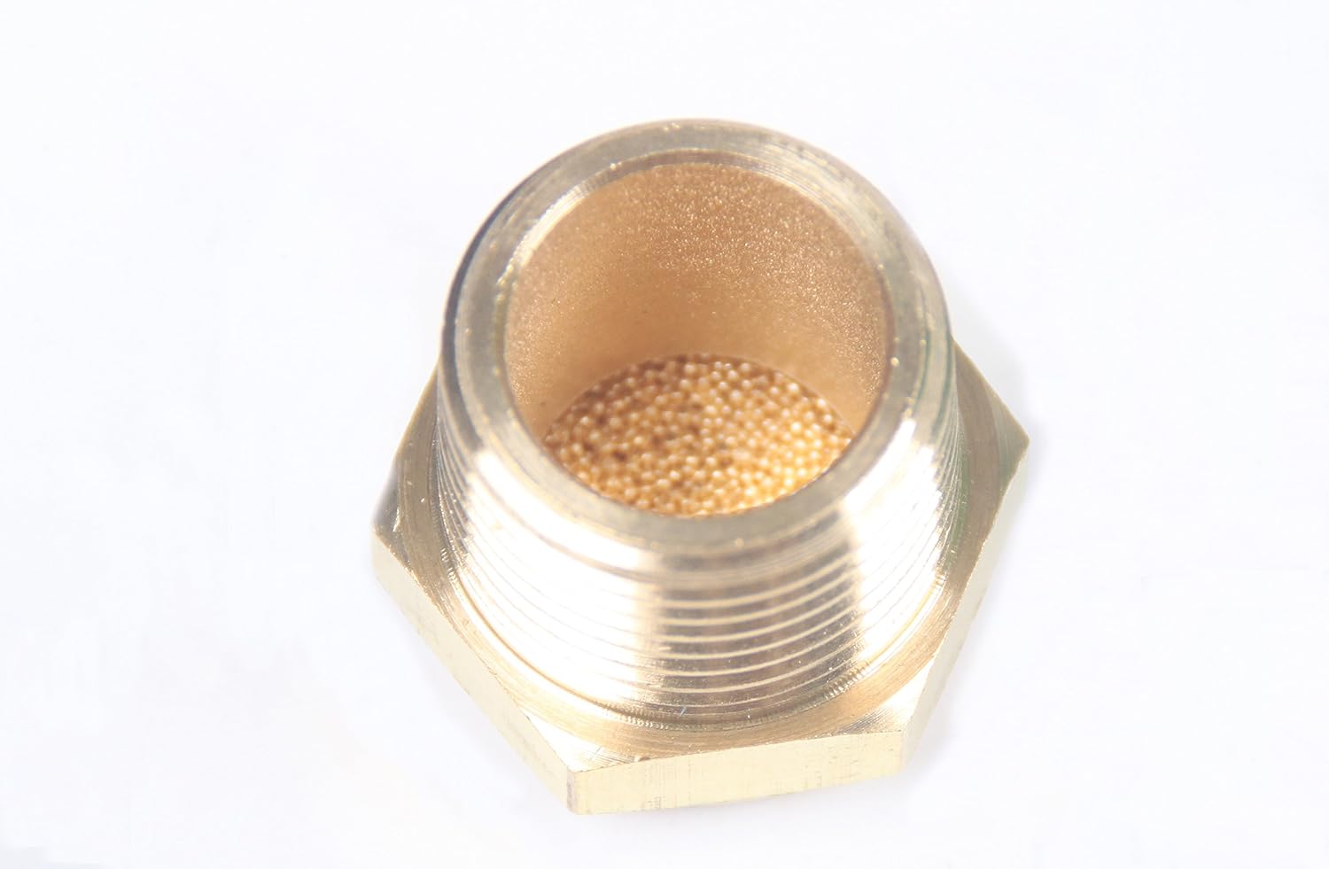 ZLYY Brass Pneumatic Mufflers – 3/4" Male Thread, Sintered Bronze, Pack Of 2 With Teflon Tape - View #7