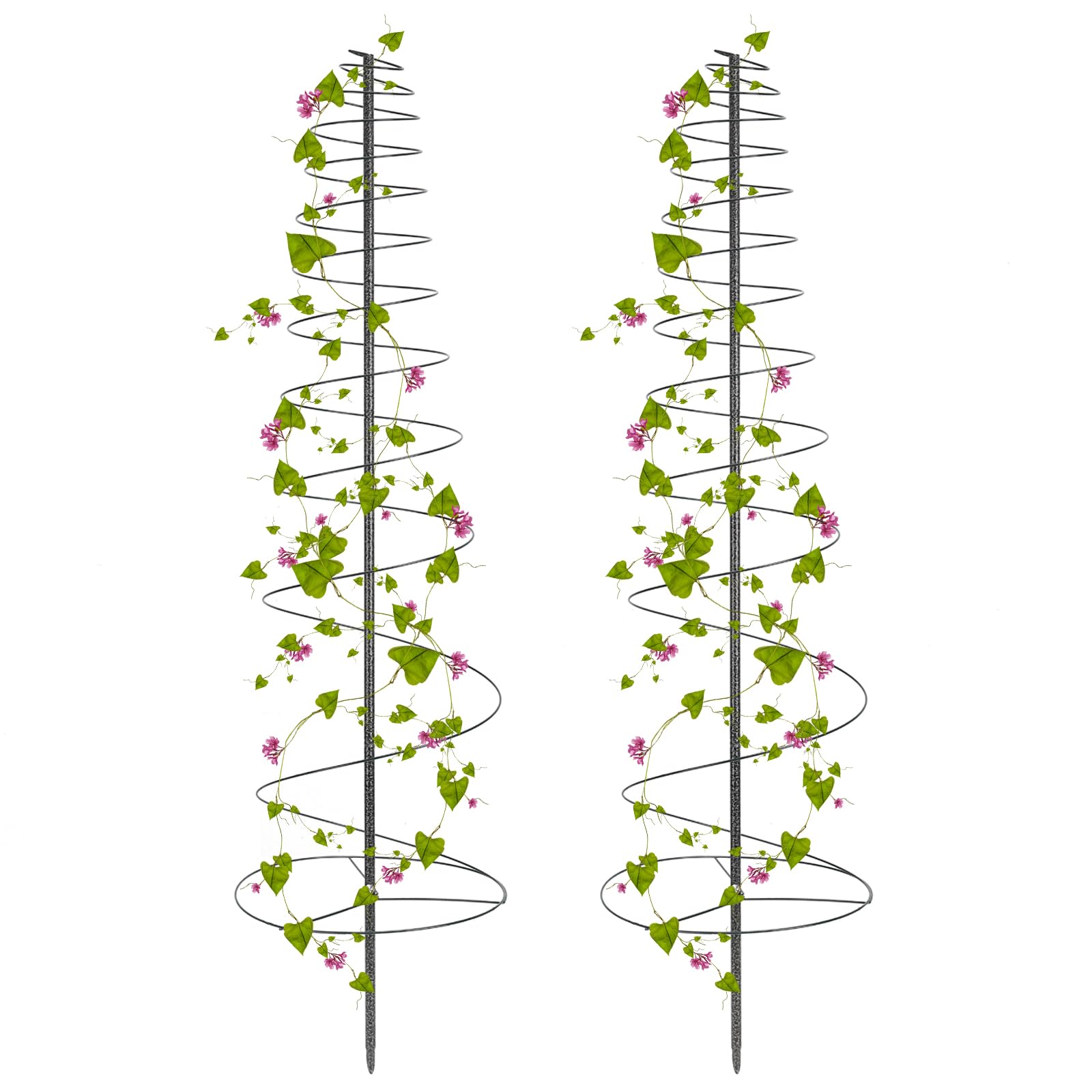 Photo 1 of Trellis for Climbing Plants Outdoor, 2 Pack 73inch Tall Plants Trellis Support Metal Garden Trellis for Vegetables Flowers Plants Vine Support