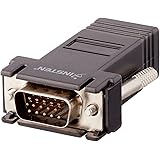 Insten 390911 2 Black VGA Extender Adapter To CAT5/CAT6/RJ45 Cable