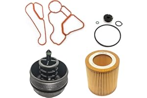AMCC Engine Oil Cooler and Oil Filter Gasket Kit Enhanced Version Suitable for BMW All Models E60 E90 F18 F30 N20 N52 N54 N55 2.0L 3.0L (4 Kit)