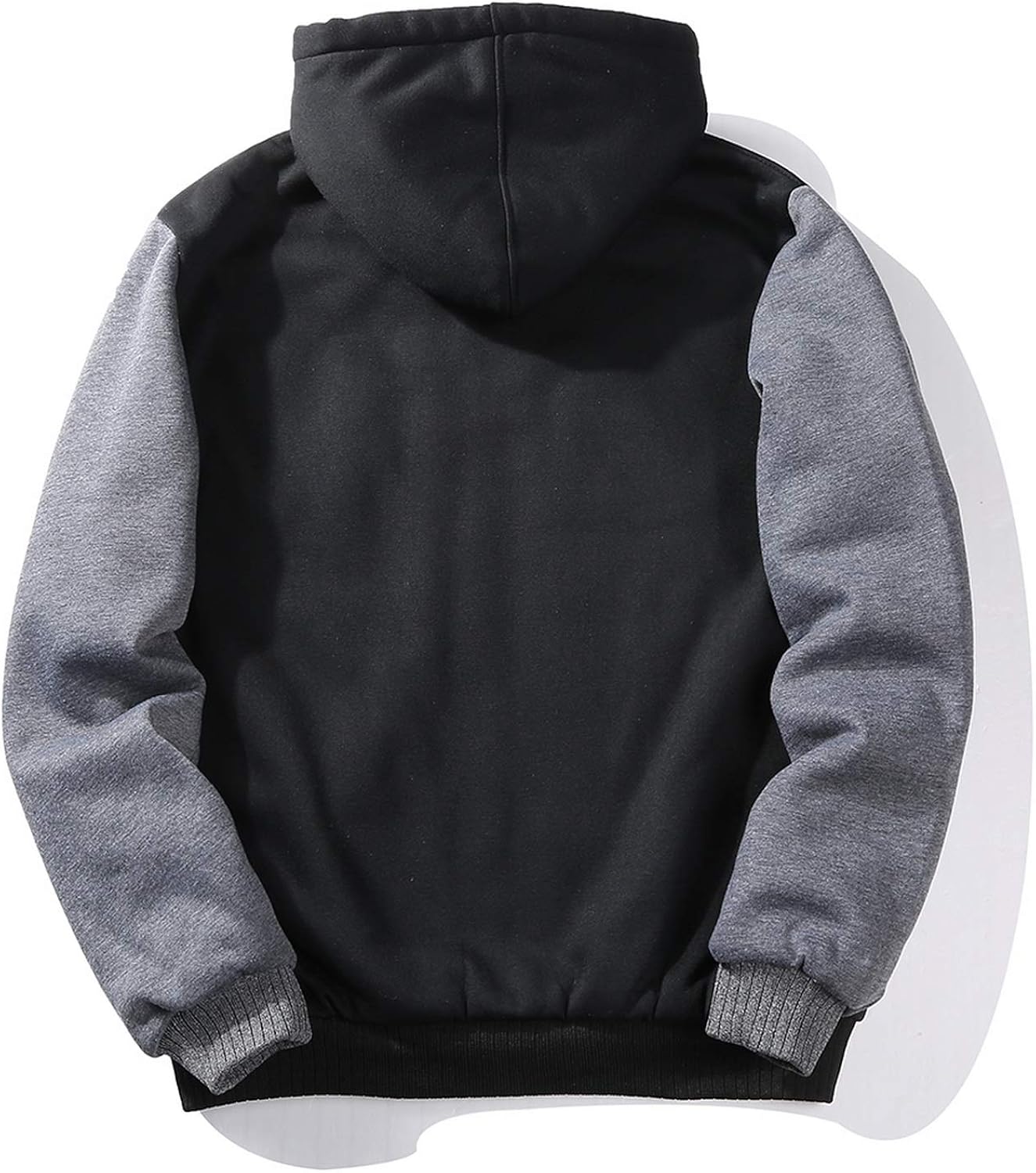 Men's Zip Up Hoodie Heavyweight Winter Sweatshirt Fleece Sherpa Lined Warm Jacket: Clothing