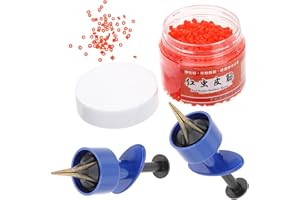 PACKOVE Fishing Bloodworm Clip Set with 3000 Red Worms and Elastic Bands for Freshwater Anglers Outdoor Gear