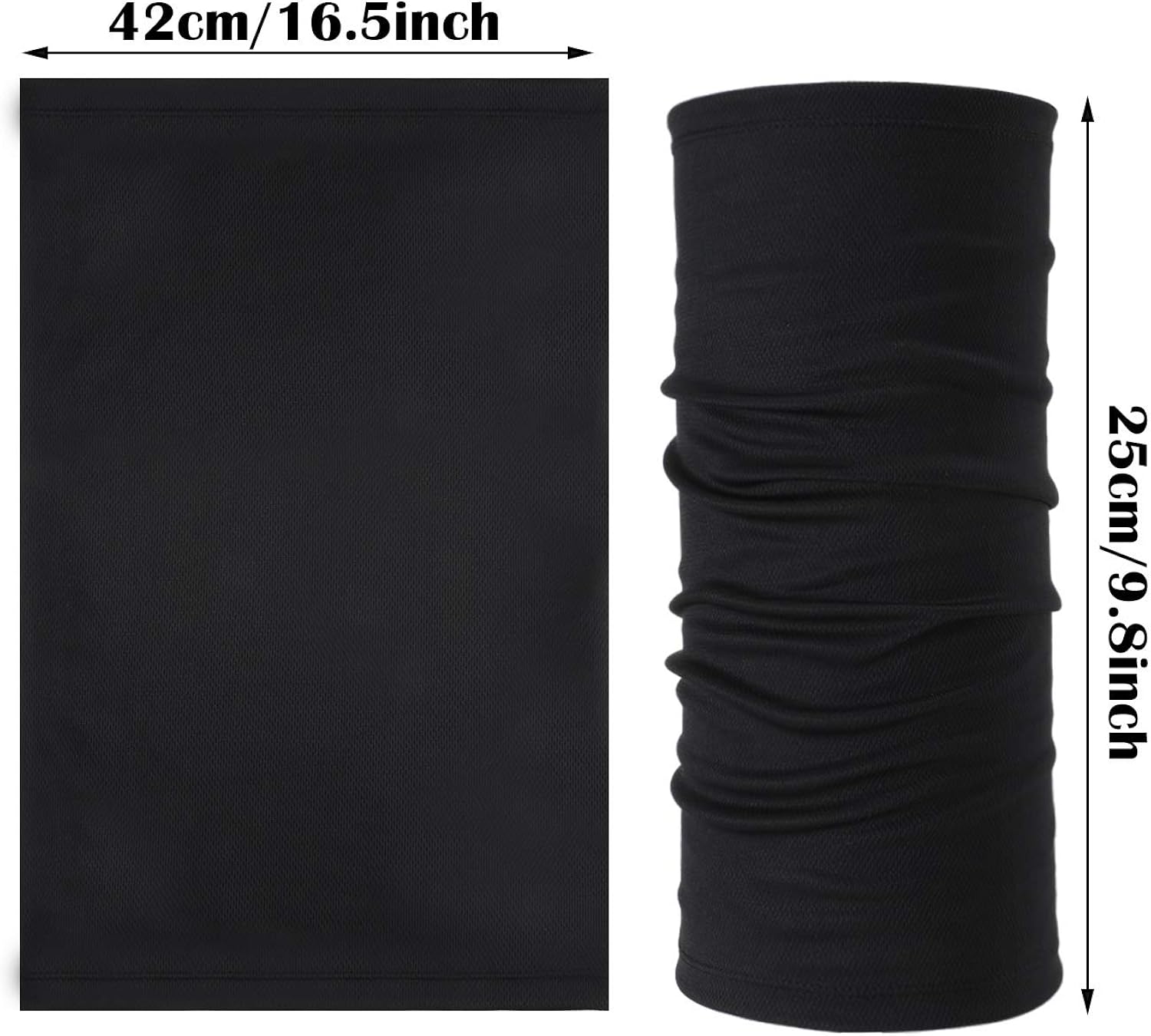 Face Cover Scarf UV Protection Neck Gaiter Scarf Sunscreen Breathable Bandana (Black, 6) at  Women’s Clothing store