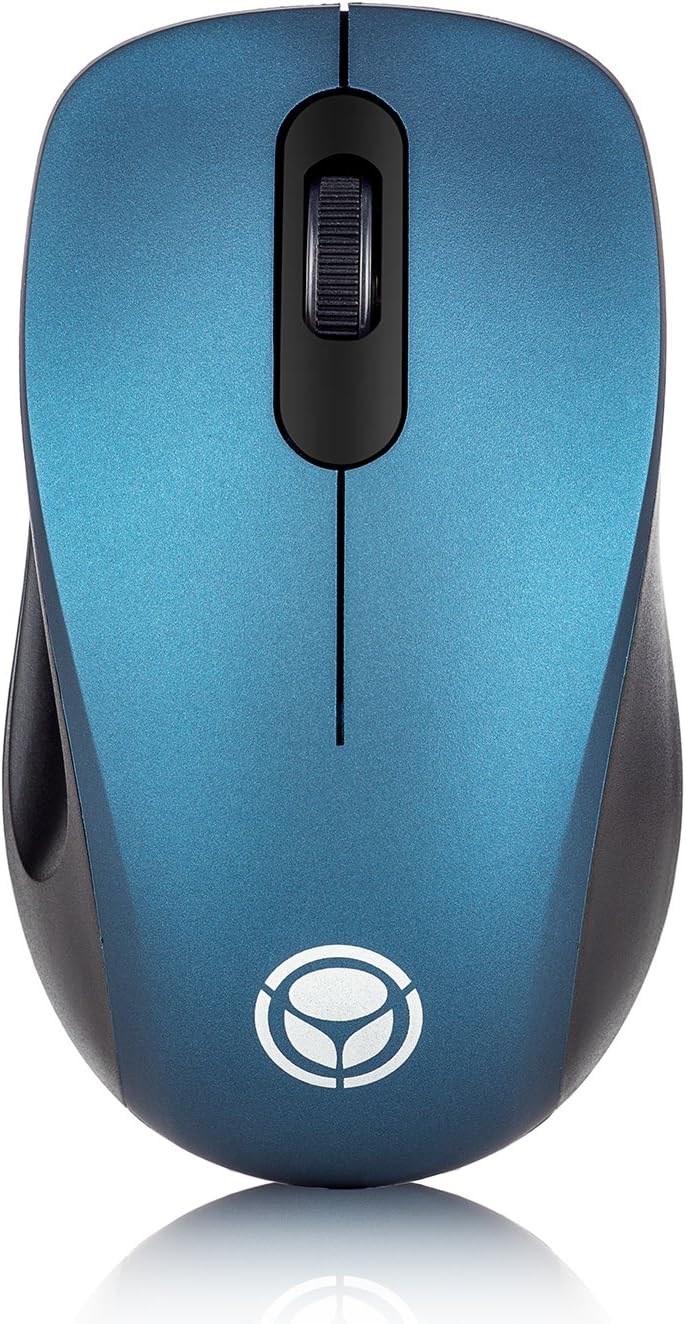 MCHEETA Wireless Mouse, 2.4G USB Wireless Mice Optical PC Computer Laptop Cordless Mouse,1200DPI Whisper-Quiet Click Compatible Windows Mac Macbook Linux（blue)