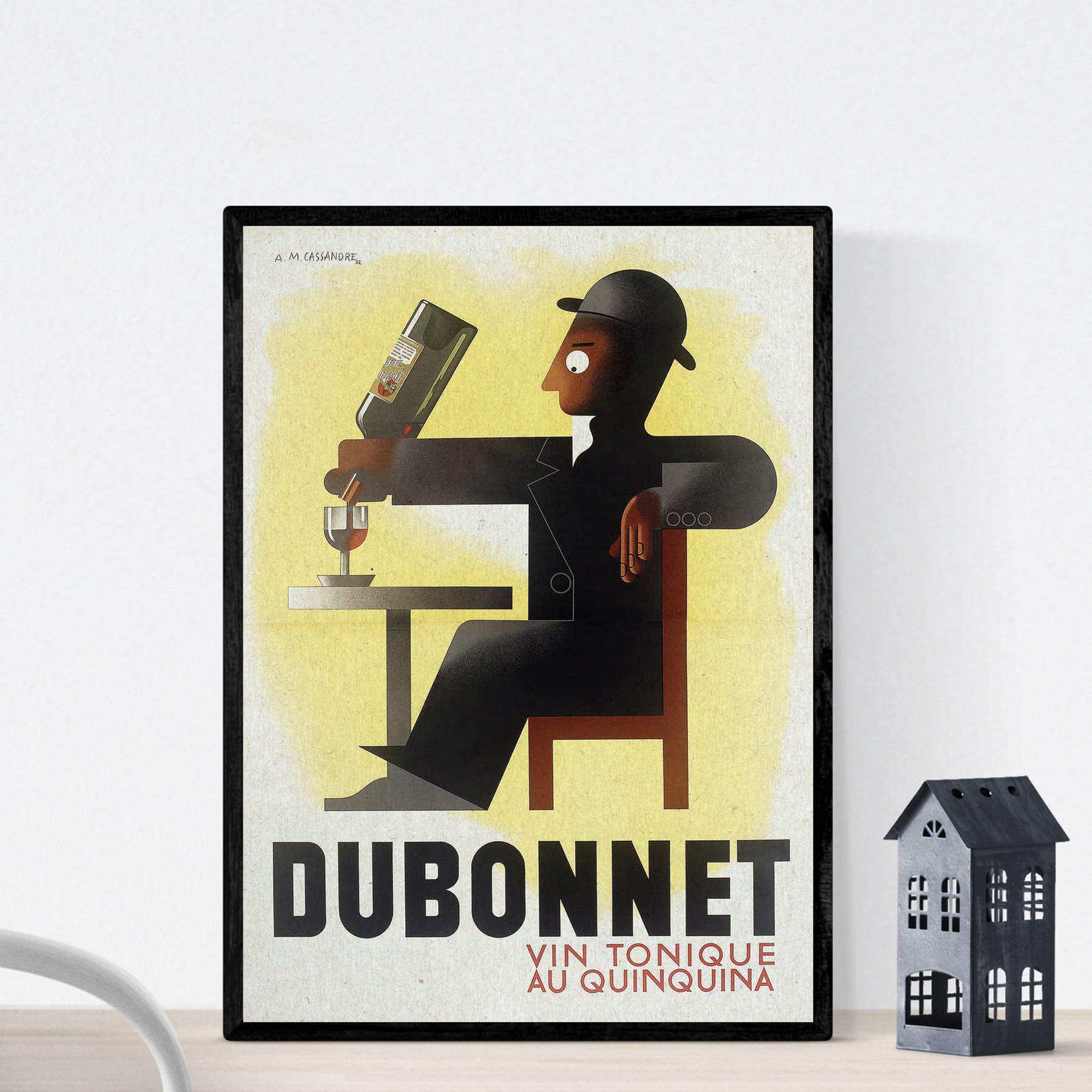 Nacnic Vintage Poster Vintage ad Dubo Dubon Dubonnet of 1932 .. Size A3