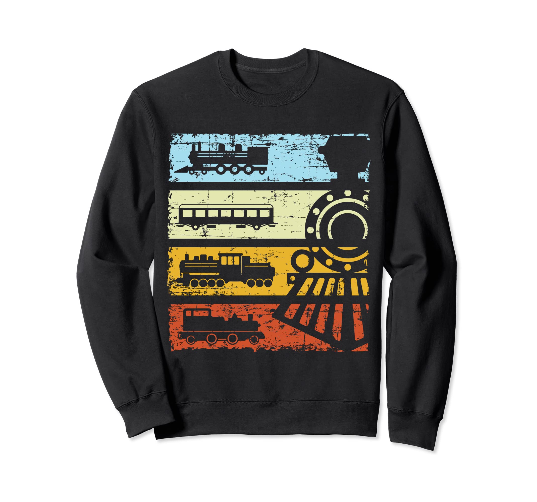 Vintage Train T-shirt Railway Locomotive Retro Train Sweatshirt
