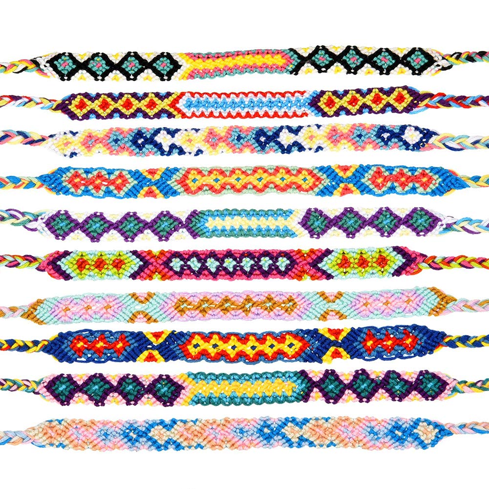 LoveInUSA Braided Bracelets,Nepal Style Friendship Bracelets Woven Bracelets Ankle Bracelets Friendship Souvenir