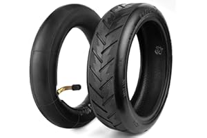 Walshen 8.5 Inch Tire Tube Bent Valve 50/75-6.1 Scooter Rear Tire Replacement for Gotrax/Xiaomi Etc Electric Scooters, Thickened 8.5x2 Inner Tube Bent Valve 90 ° （1 Set）