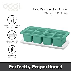 OGGI Prep & Portion Silicone Freezer Trays with Lid