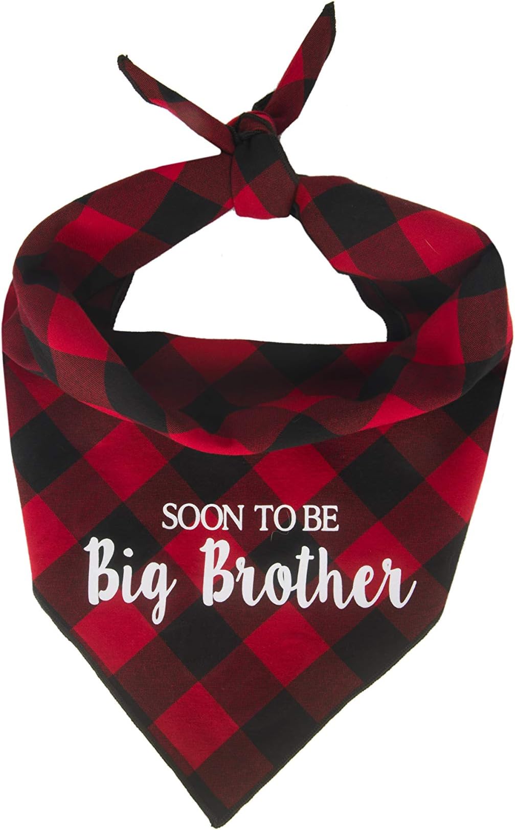 Willowear Dog Bandanas Soon to be Big Brother Red Small