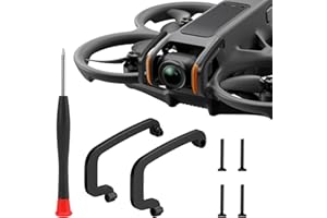 FPVERA Gimbal Bumper for DJI Avata 2, FPV Drone Camera Lens Protector Aluminum Alloy Anti-Collision Accessories for DJI Avata 2 Drone (Black)