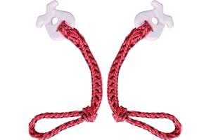 ZOOMBROS Z00MBROS 2Pcs Boat Tube Towable Rope Quick Connector, 19.7-inch for 1 to 4 Rider Towables - Watersport Accessories