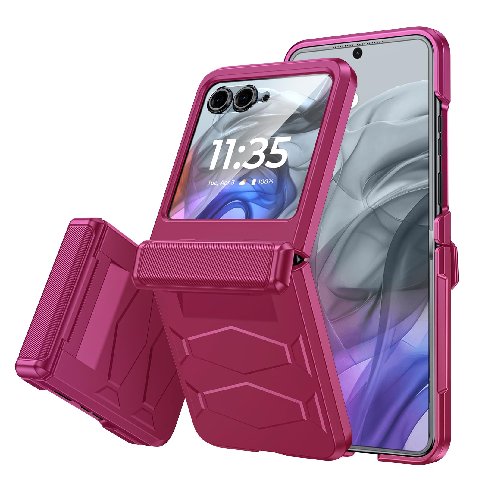 Vizvera for Motorola Razr 2024 Case with Hinge