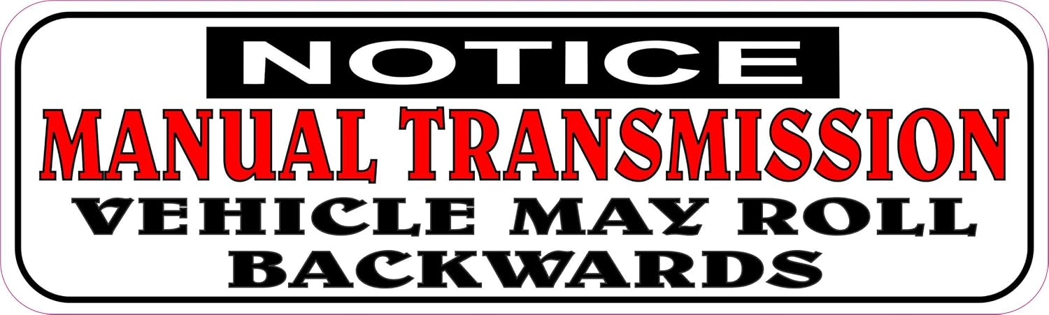 Amazon.com: StickerTalk Notice Manual Transmission Vinyl Sticker, 10 ...