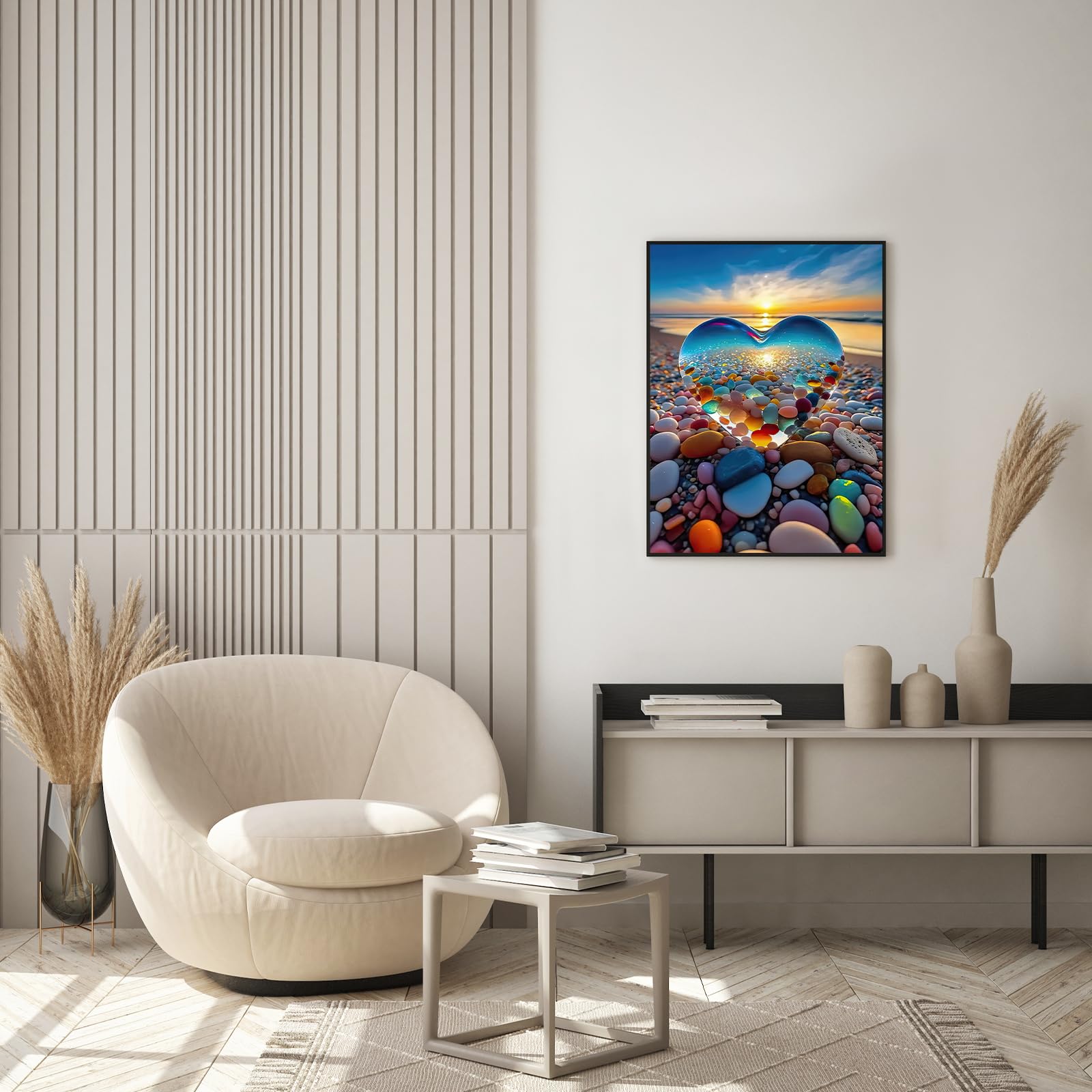 Jigsaw Puzzles for Adults 1000 Pieces, Love Pebbles Beach Puzzle, Impossible Difficult Hard Fun 1000 Piece Jigsaw Puzzles for Adults