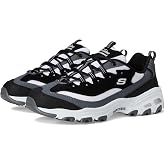 Skechers Women's D'Lites-Popular Vote Sneaker | Air-Cooled Memory Foam Insole, Cushioned midsole with flexible outsole, Sporty fashion sneaker with a lace-up front