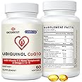 Ubiquinol CoQ10-600mg-Softgel, Active Coq10 Ubiquinol Supplement with Vitamin E & Omega 3, 6, 9, High Absorption-Coenzyme-Q10, Powerful Antioxidant for Energy Production, Tested, 60 Count