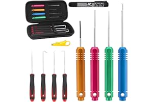 URMECCH Terminal Removal Tool Kit for Deutsch Connector, Depinning Tools, Automotive Pin Remove Extractor with Pick & Hook Set