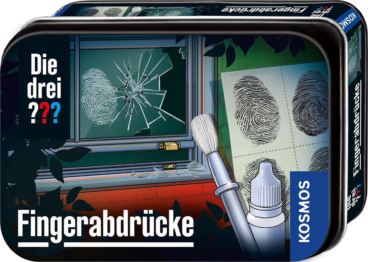 Die drei ??? Fingerabdrücke von KOSMOS, 632335, Detektiv Gadget, spannendes Detektiv-Spielzeug Set für Kinder ab 8 Jahre, Geschenk für Geburtstag, Mitbringsel, Schwarz