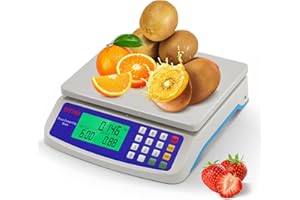 Bonvoisin Commercial Food Scale 66lb/ 30kg Price Computing Scale with kg/lb/oz Conversion, Deli Produce Scale for Kitchen, Ma