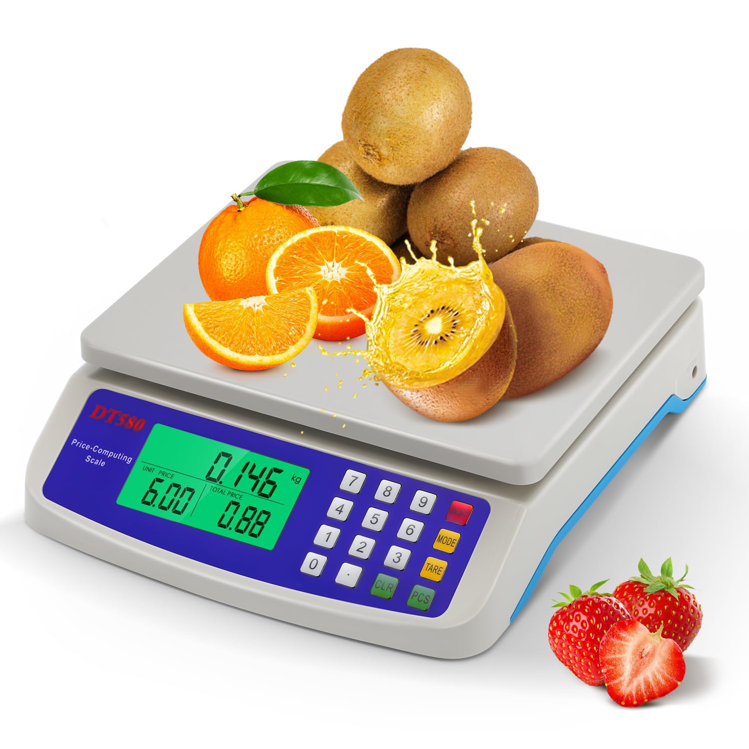 Photo 1 of Bonvoisin Commercial Food Scale 66lb/ 30kg Price Computing Scale with kg/lb/oz Conversion, Deli Produce Scale for Kitchen, Market with 1g Division