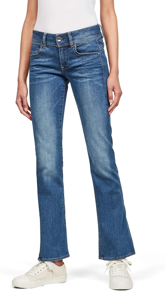 Midge Saddle Mid Waist Skinny Bootcut Jeans