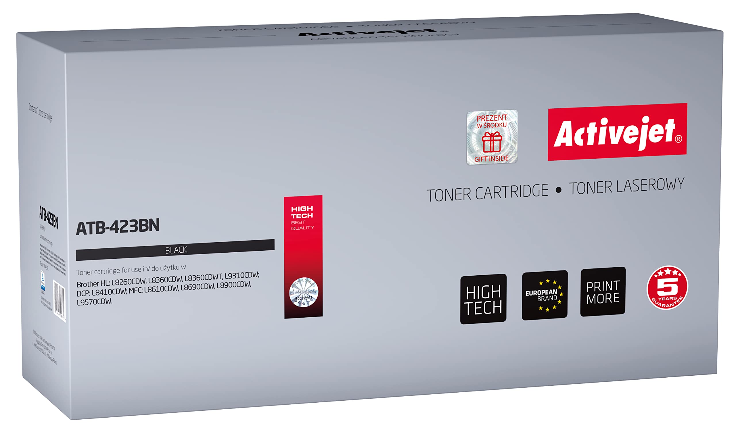 Activejet ATB-423BN Compatible Toner Cartridge - 1 Piece - Black