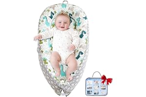 BELIVIUM Newborn Baby Lounger for Playtime Activity Mat Tummy Time Pillow, Detachable 0-18 Months Infant Rest Pad, Portable Baby Floor Seats & Loungers Must Haves Newborn Gifts