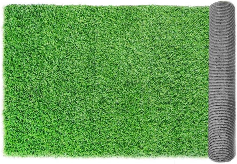 Outdoor Artificial Premium Artificial Grass Synthetic Turf Grass Artificial Lawn Rug with Drainage Holes and Rubber Backing Style, Deep Spring Grass Thickness,20mm 25mm 30mm
