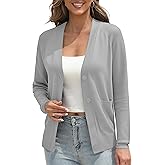 Urban CoCo Women's Classic Open Front Cardigan Sweaters Long Sleeve Button Down Knit Sweater